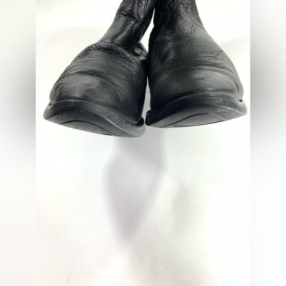 Justin Stampede Men’s Size 10 EE Black Leather Boots - Picture 4 of 11